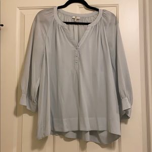 Joie Baby Blue Silk Blouse